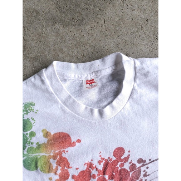 Vintage 1970s Toledo Fest Ohio White Hanes T-shirt Cotton Single Stitch Small - Picture 3 of 7